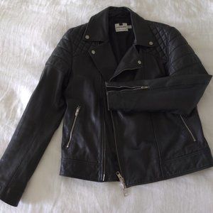 Topman leather motorcycle jacket Large